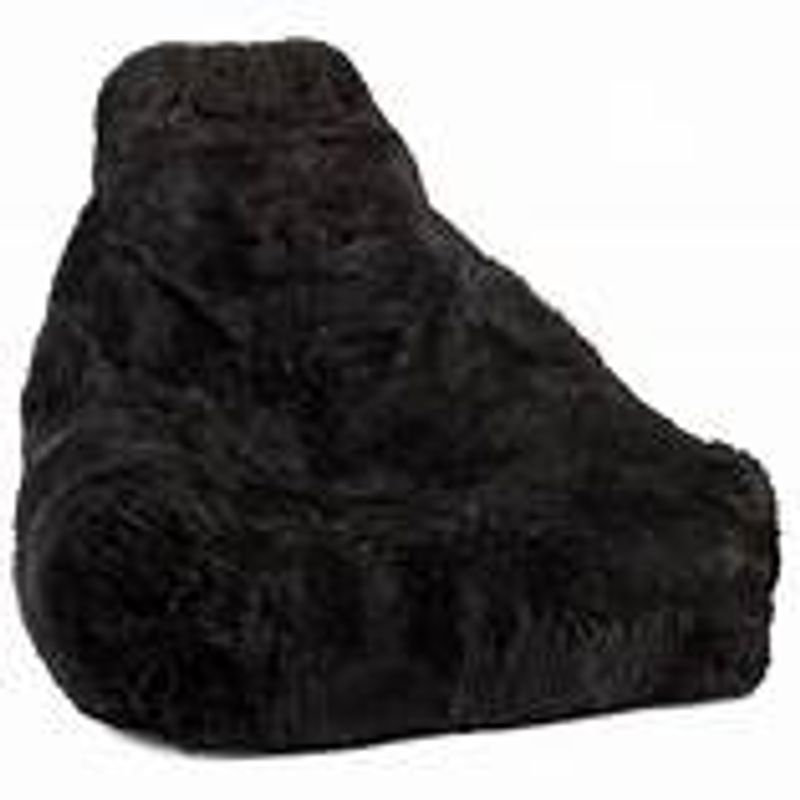 Sekkestol / beanbag i ekte saueskinn