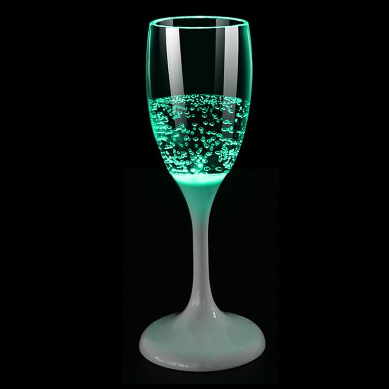 Champagneglass med LED lys