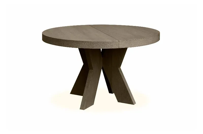 Spisebord Cleveland x-ben ileggsplater Ø:125,2x60 H75 Muskat eik