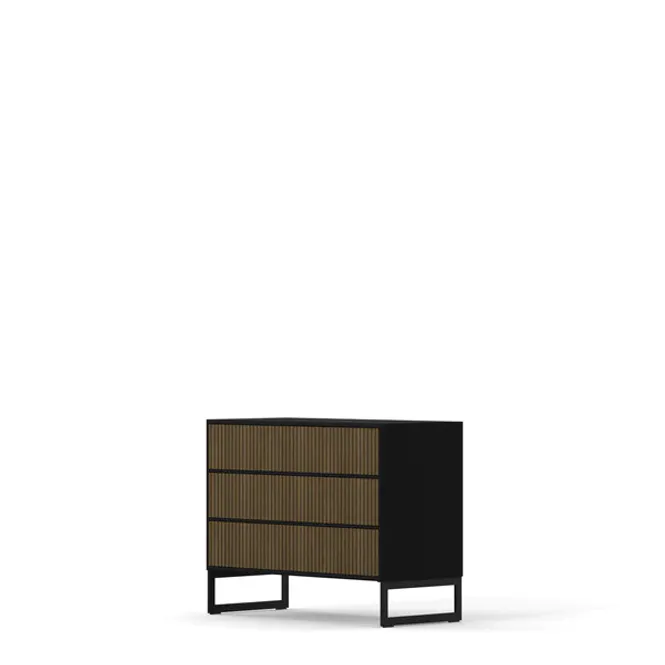 Hovedbilde Kommode Walnut line 3 skuffer*