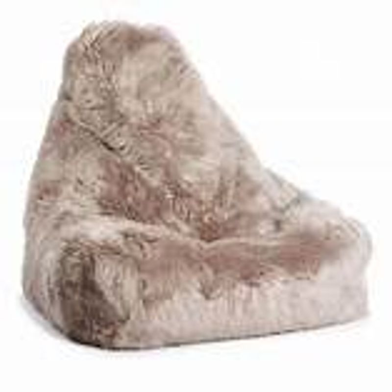 Sekkestol / beanbag i ekte saueskinn