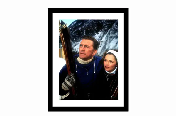 Bilde i glass sort treramme telemark  70x90*